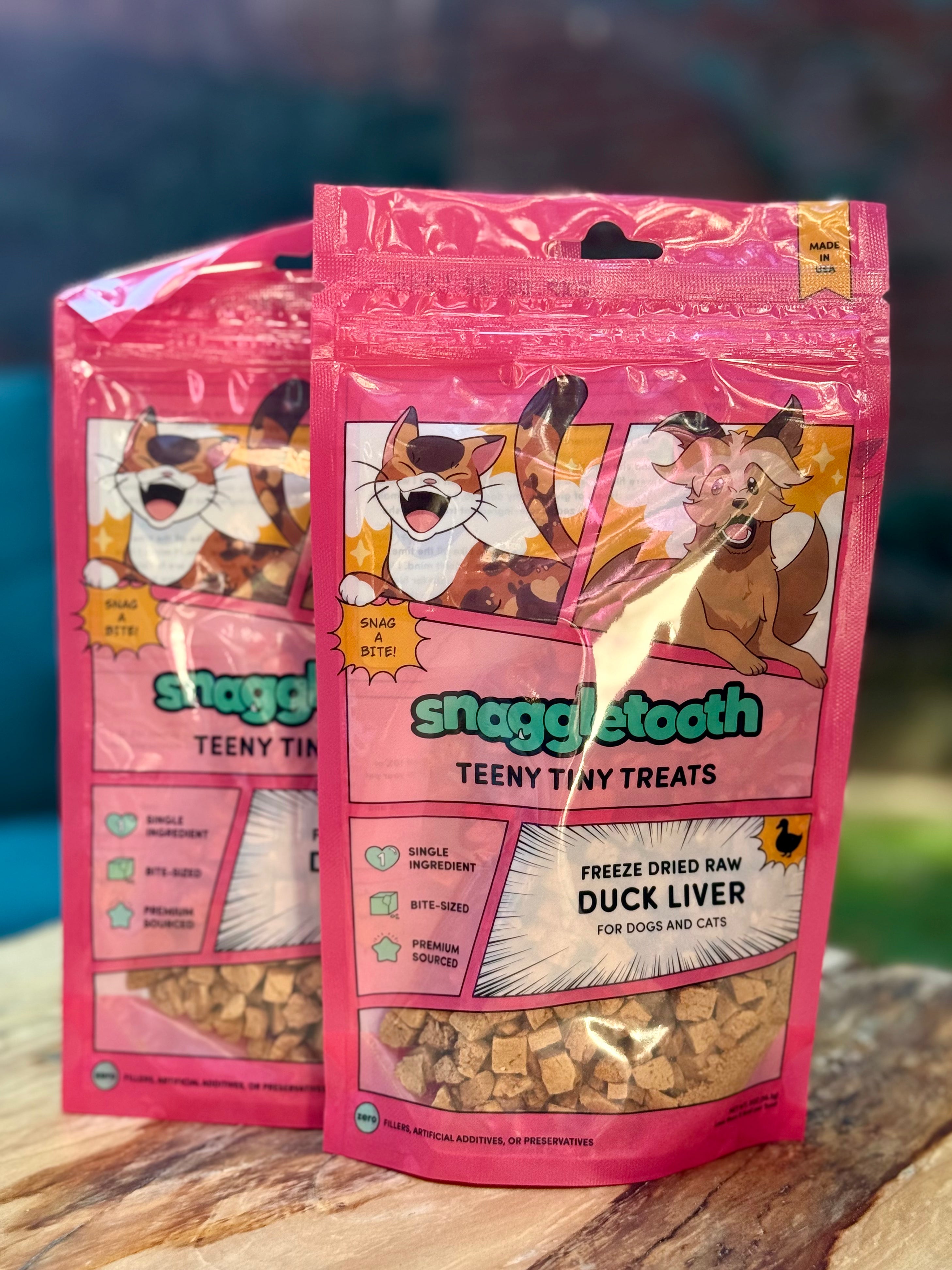 Snaggletooth Teeny Tiny Treats - Duck Liver