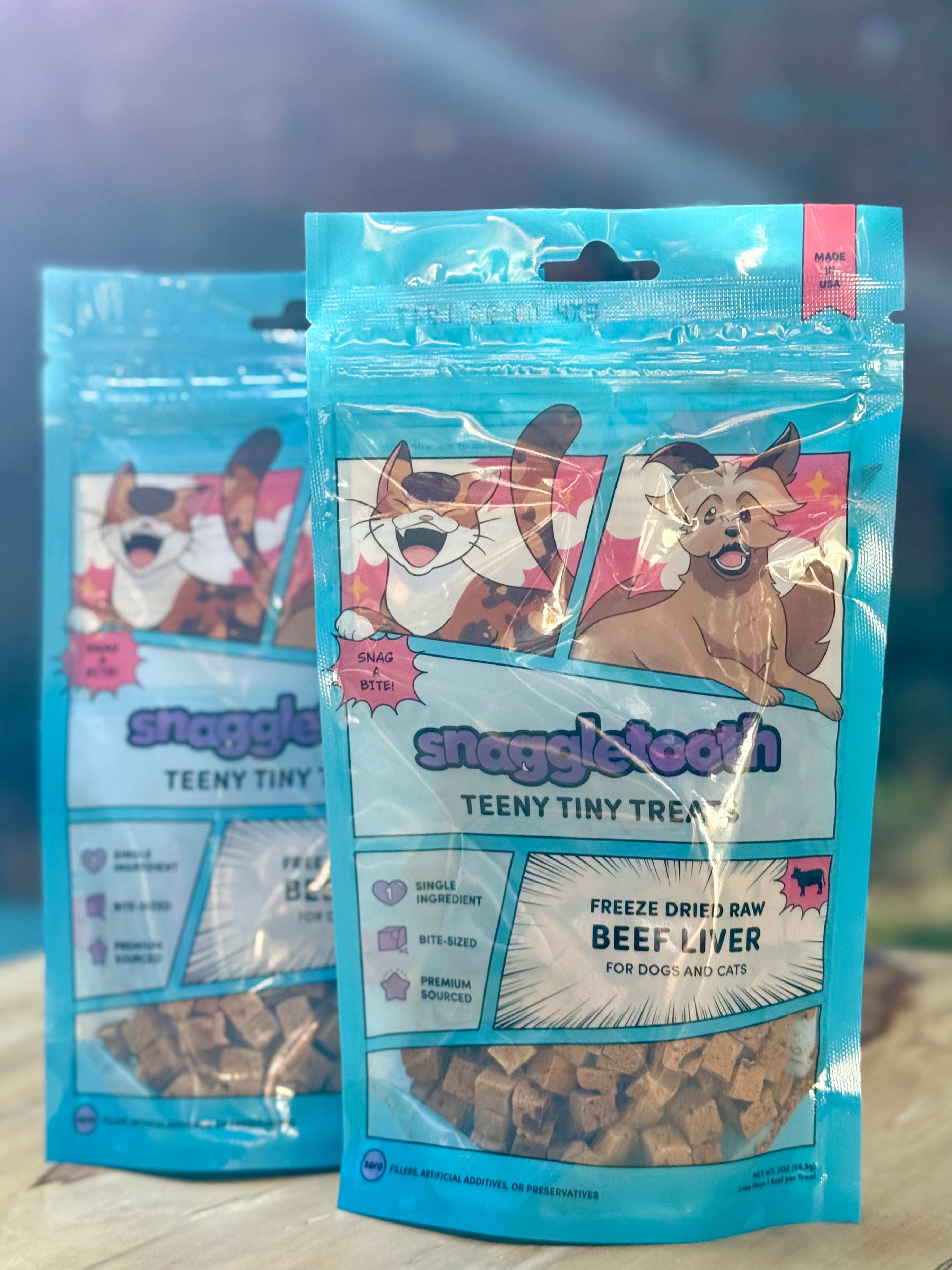 Snaggletooth Teeny Tiny Treats - Beef Liver